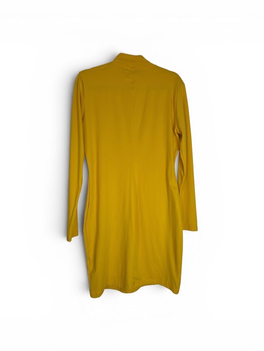 New York & Company Mustard Turtleneck Long-Sleeve Bodycon Dress - Picture 2 of 3